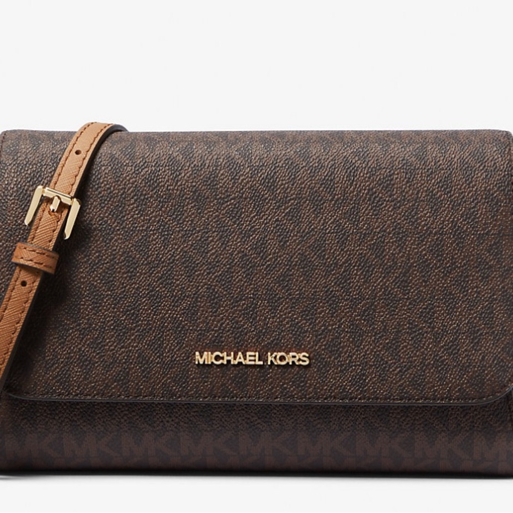 Michael Kors Signature Brown Crossbody Bag